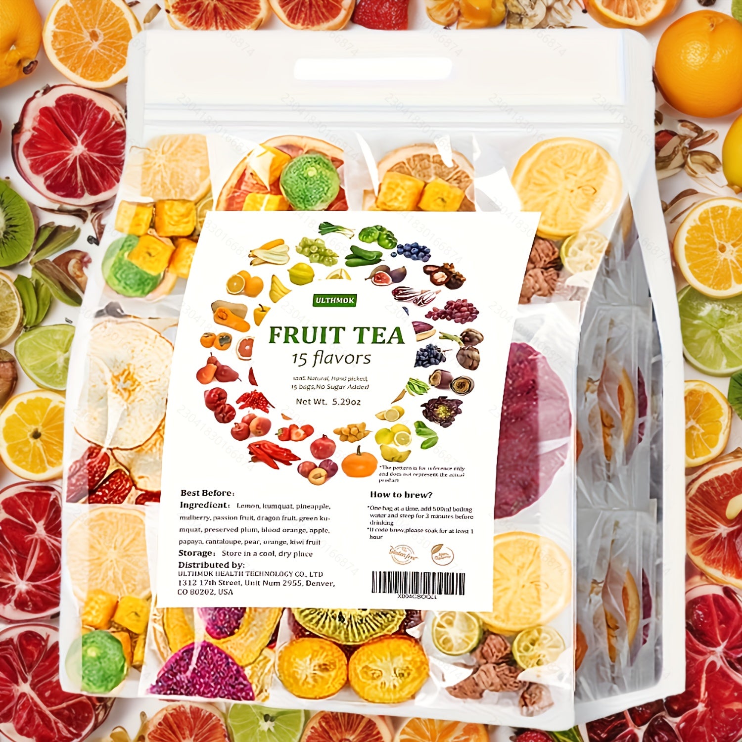 High-quality Fruit Flavored Fruit Teas, 5.3 Ounces/150 Grams, With 15 Different Flavors