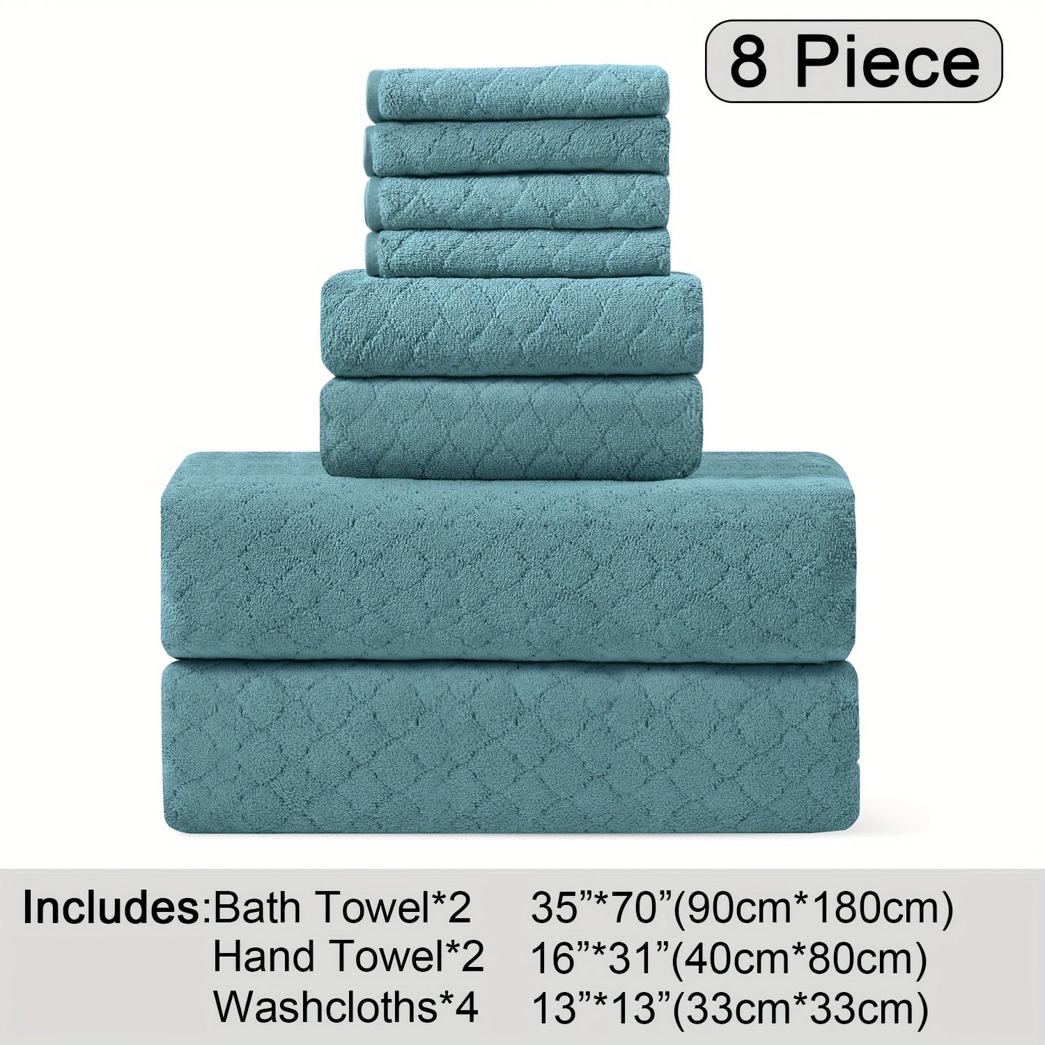 Extra Large Bath Towel Microfiber Set