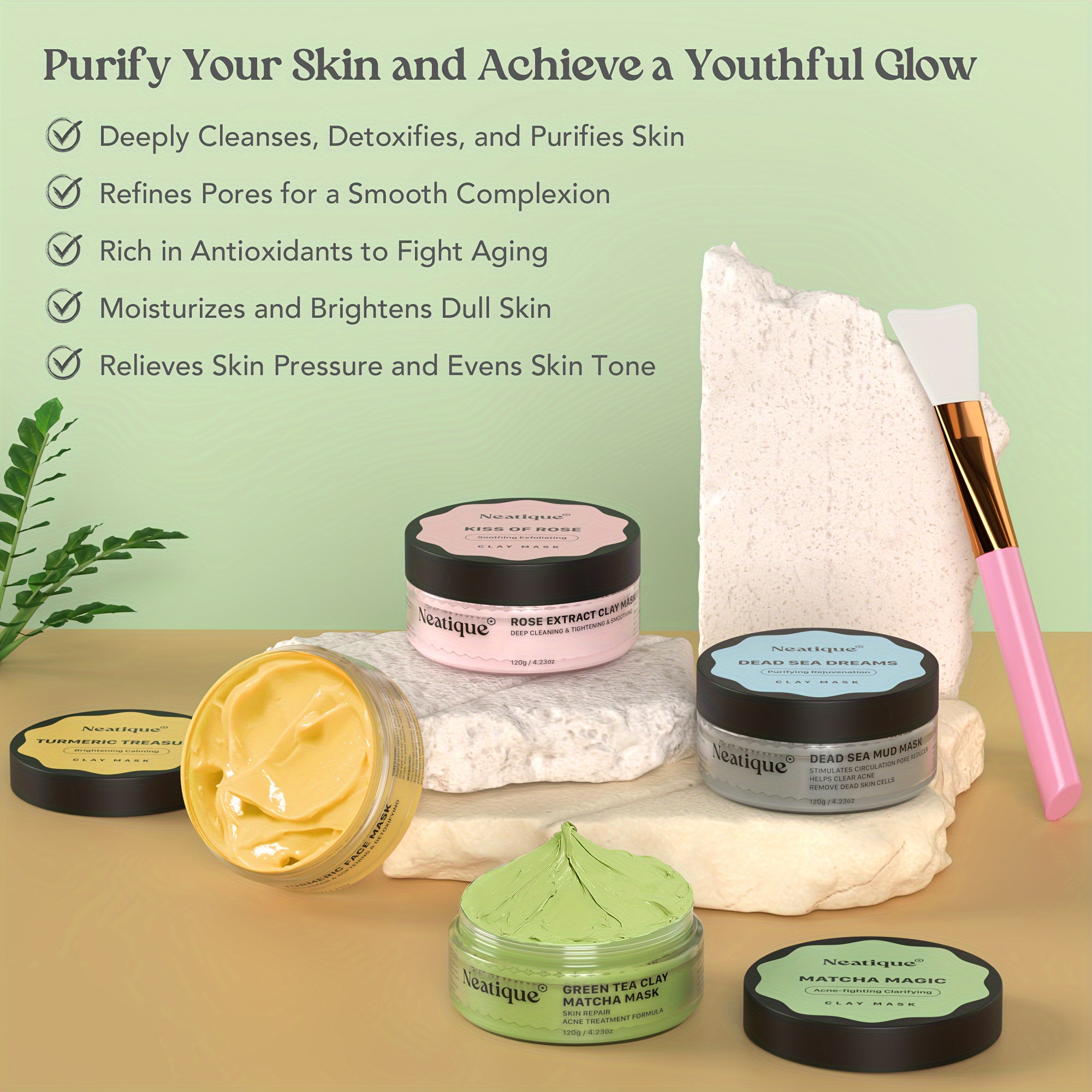 Neatique Face Masks Skincare Set unisex