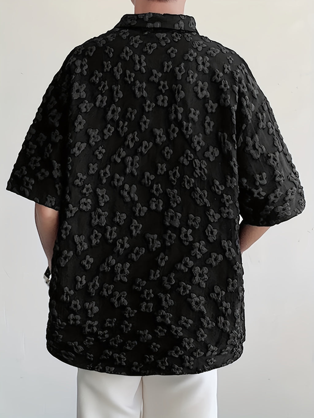 Men's Bohemian Floral Print Casual Shirt - Loose Fit