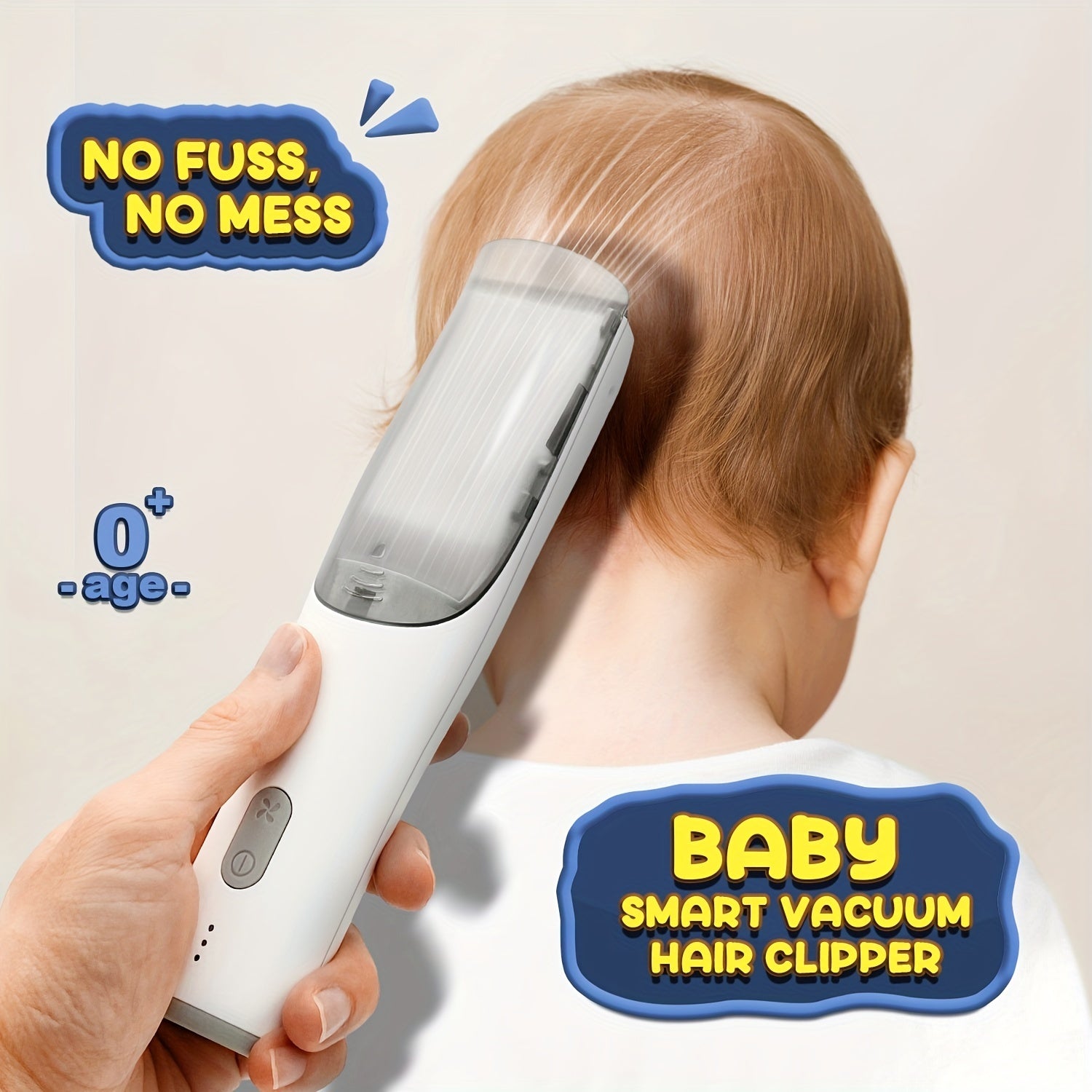 Professional Rechargeable Body Hair Trimmer Kit - Ultra Quiet, Auto Sucking, Smart Vacuum