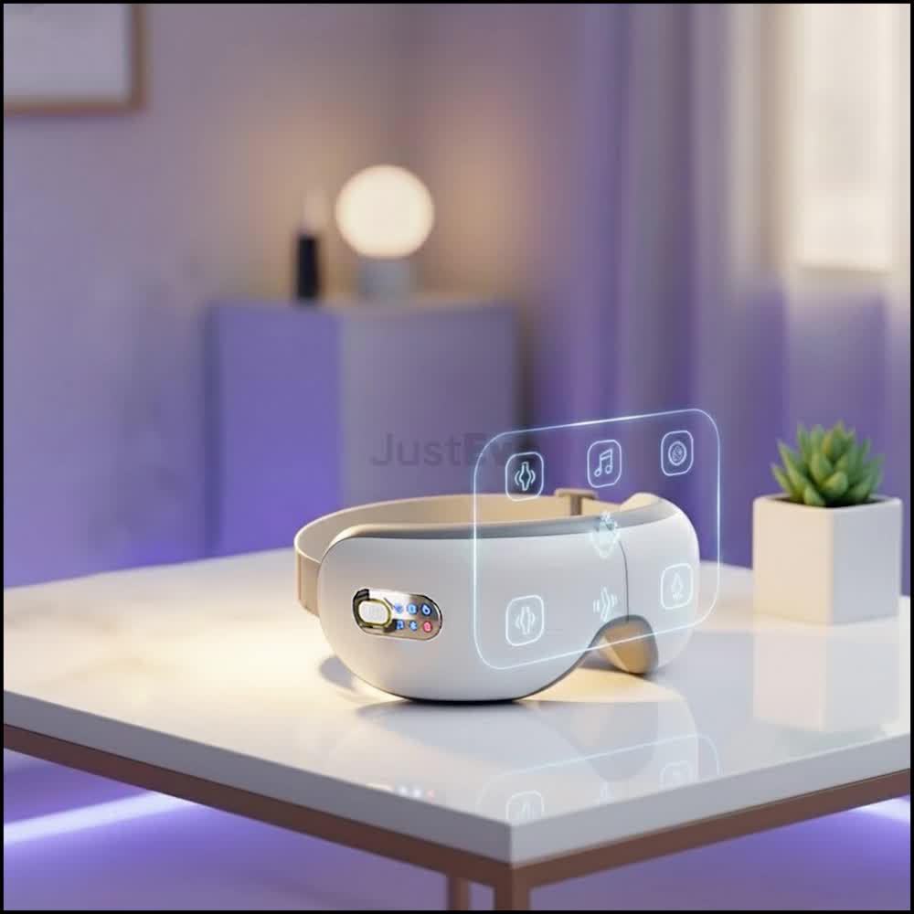 Eye Massager. Smart Eye Massager with Heat And Vibration, 4D Air Compression Eye Mask
