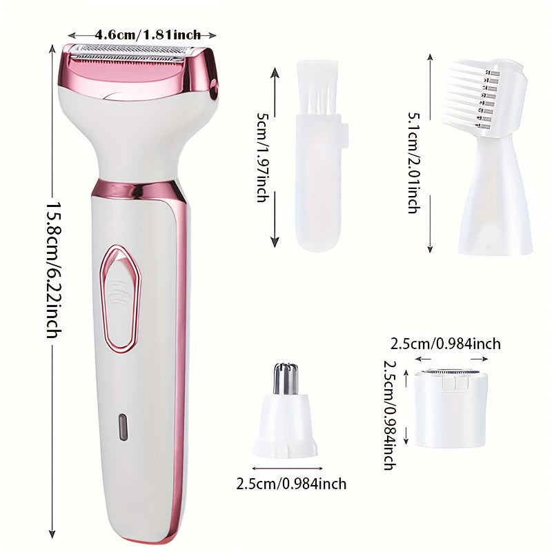 4in1 Women's Electric Hair Remover Multifunctional Women's Electric Shaver Trimmer