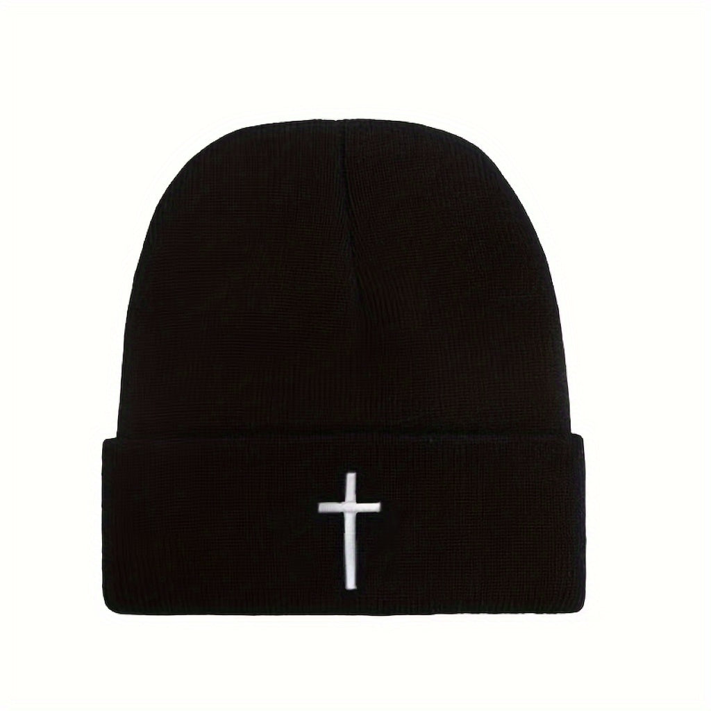 Embroidered 3D Knitted Hat - Faith & Comfort Warm Beanie