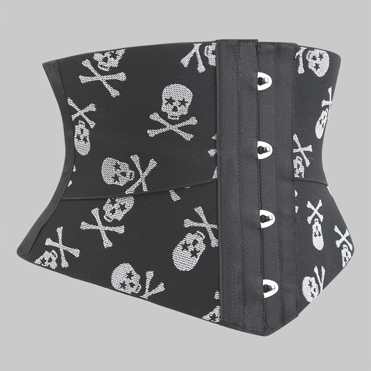 Gothic Skull Pattern Waist Trainer Trimmer Belt,