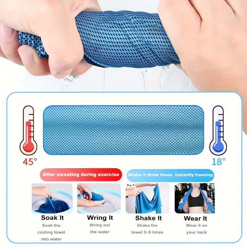 4pcs Cooling Towels (35.4 * 11.8 Inches)
