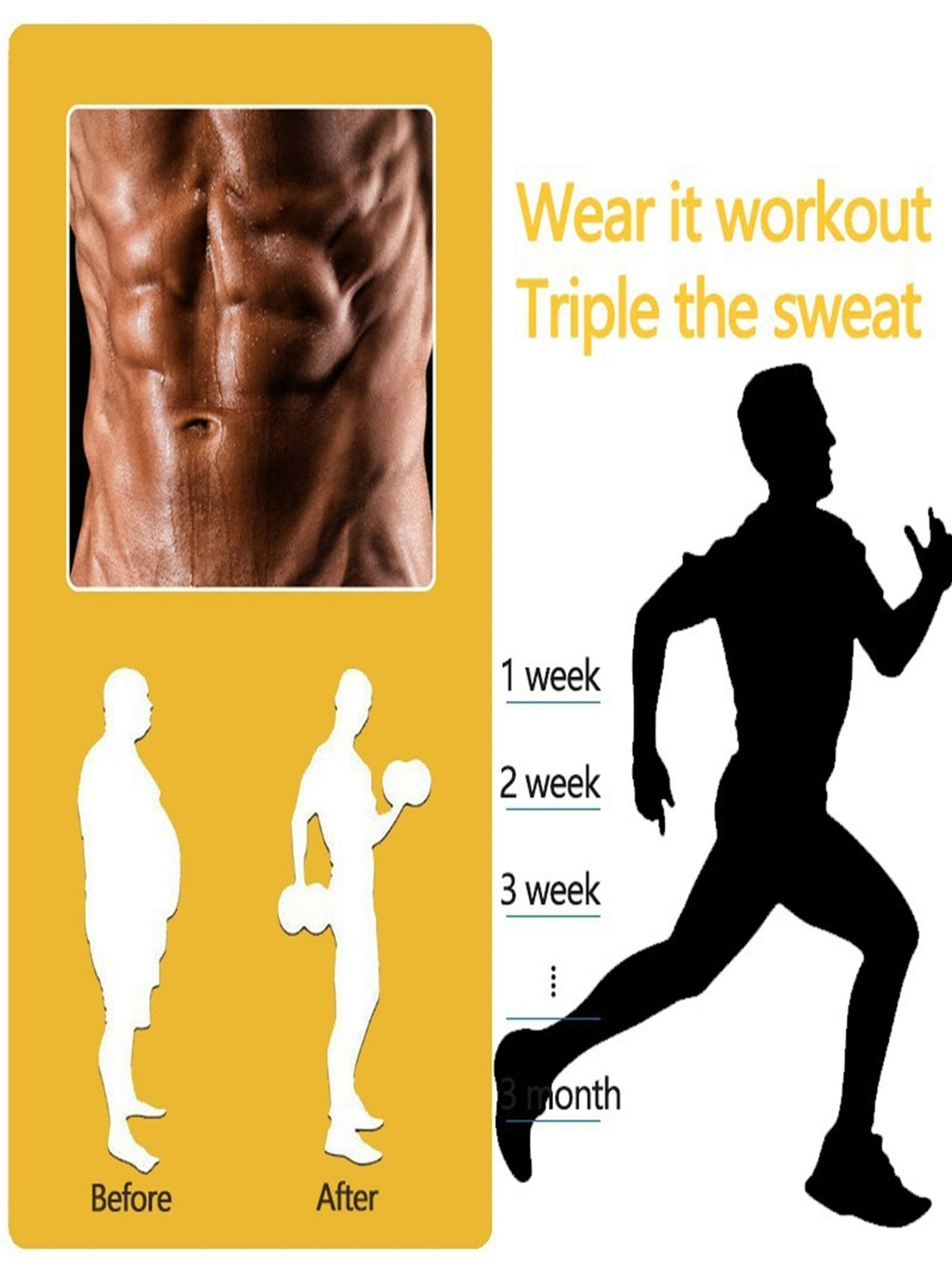 Men's Adjustable Compression Tank Top, Men's Waist Trainers