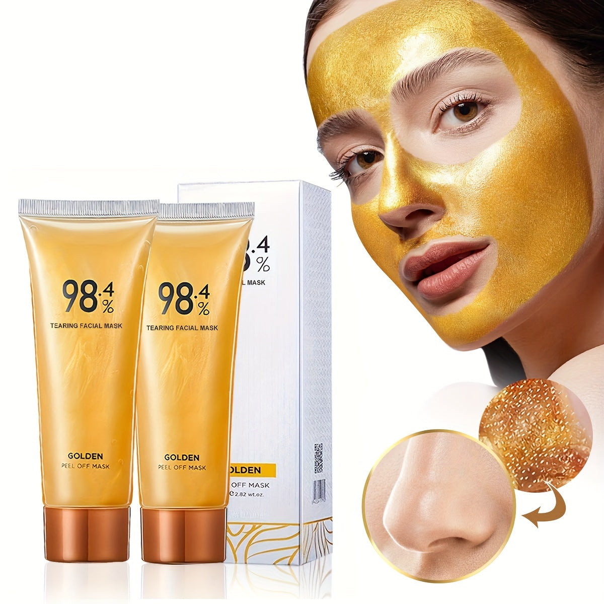 1pc/2pcs, Tearing Facial Mask, 2.82oz Each
