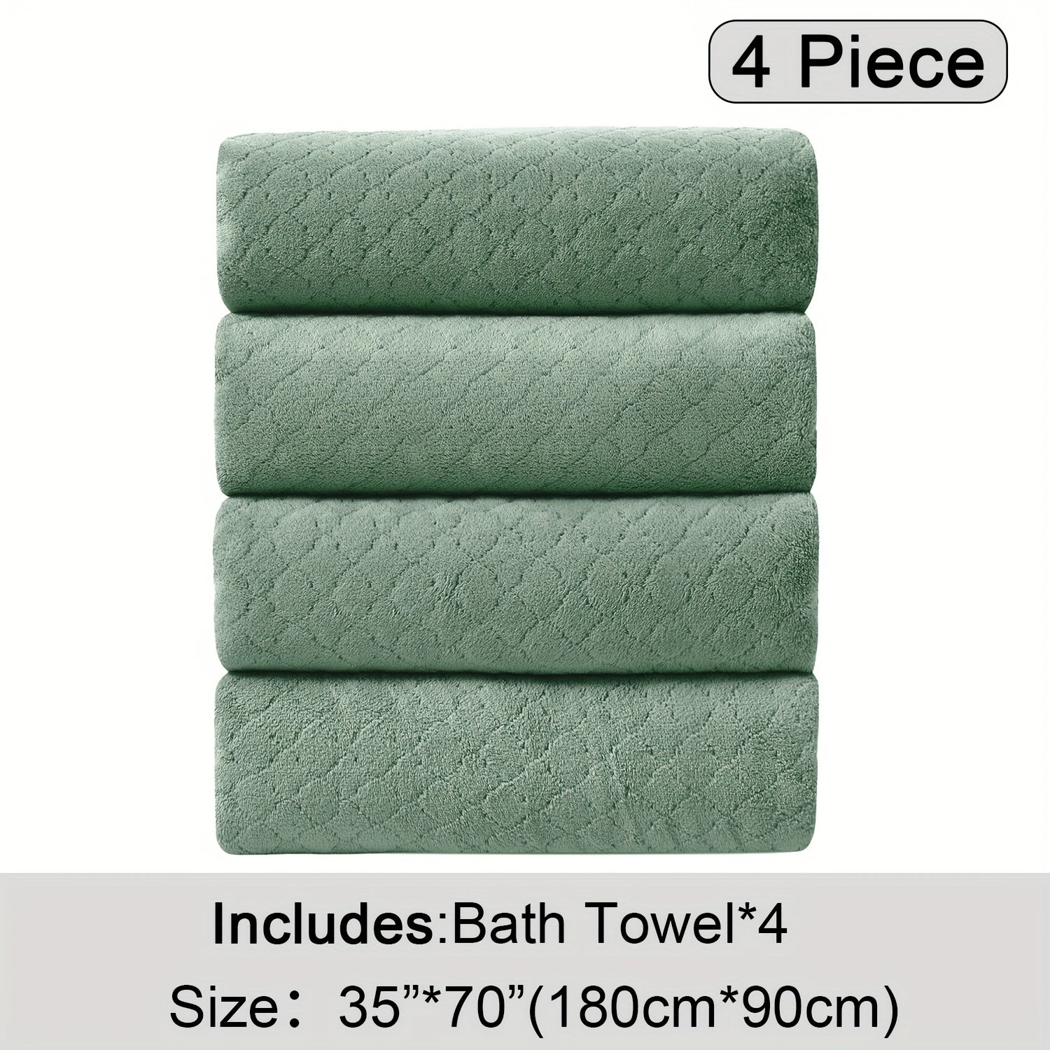 Extra Large Bath Towel Microfiber Set