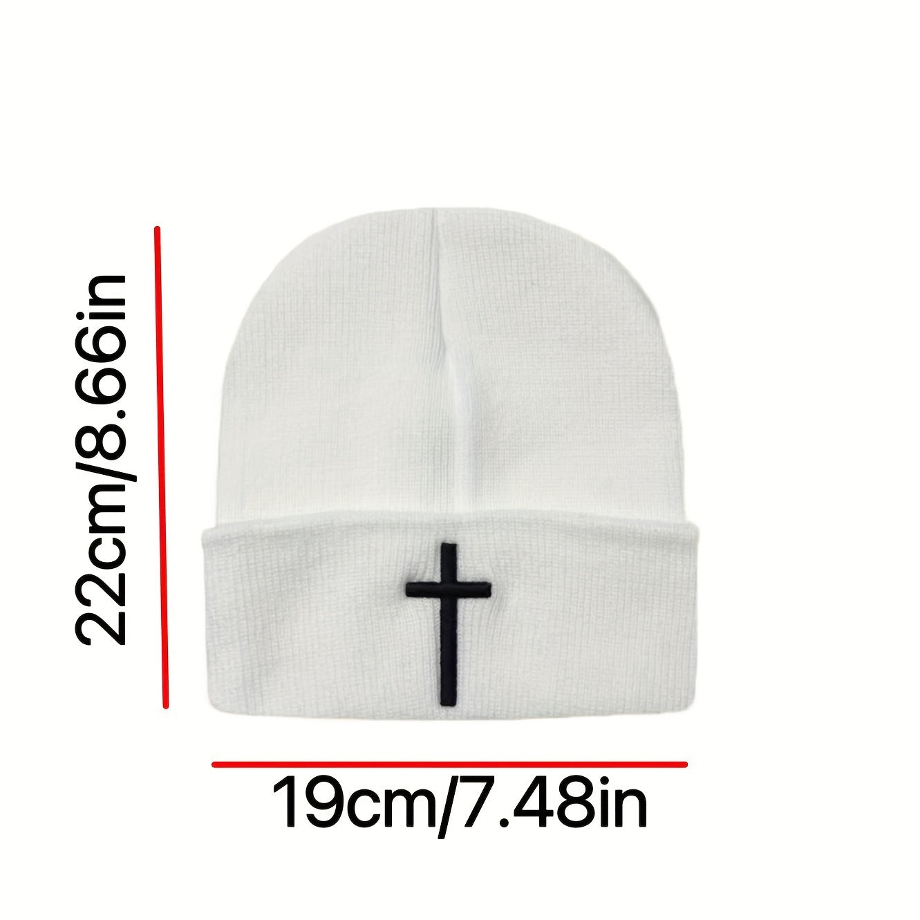 Embroidered 3D Knitted Hat - Faith & Comfort Warm Beanie
