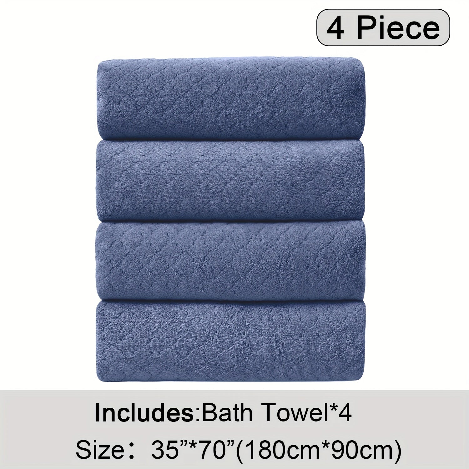 Extra Large Bath Towel Microfiber Set