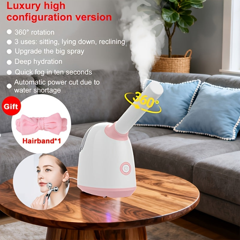 Large Face Steamer with Fine Mist, Easy One-Button Operation
