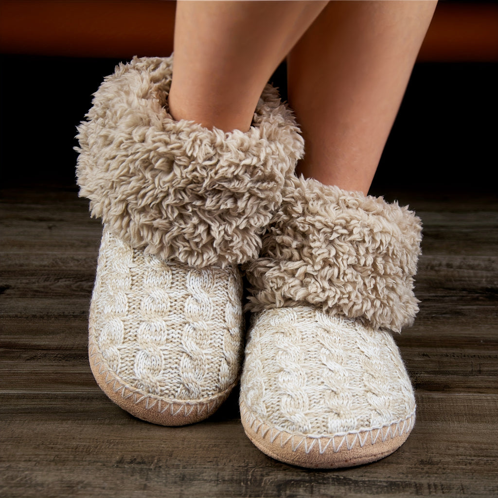 Women's Fuzzy Bootie Slippers