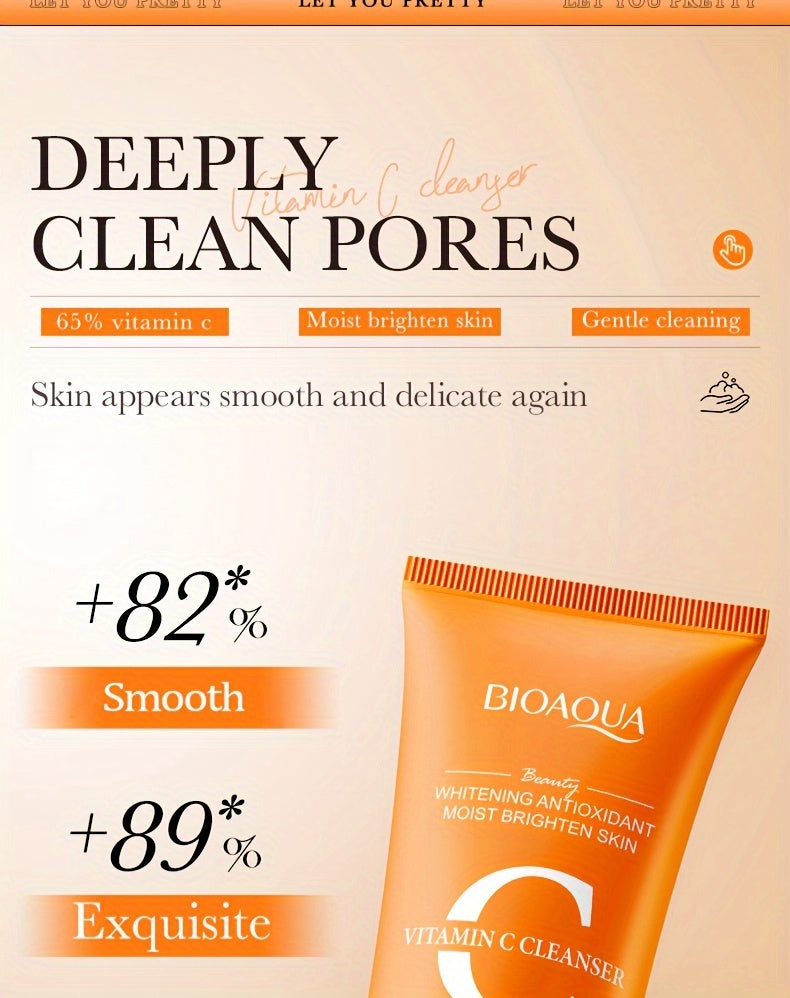 Vitamin C Whitening Facial Cleanser 100G - Deep Cleansing