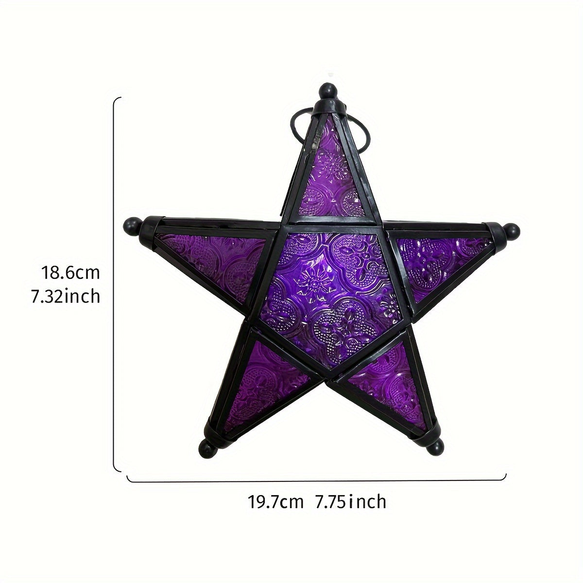 1pc, European Retro Style Color Windproof Glass Candle Holder