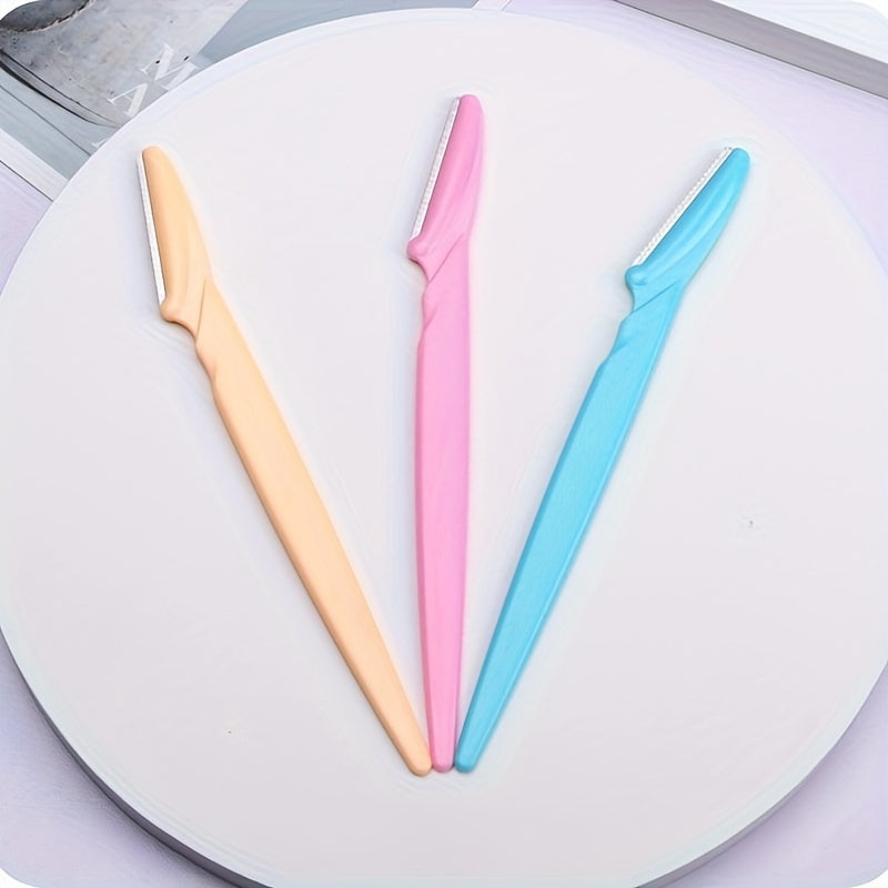 "Smooth" 3pcs Precision Eyebrow & Facial Hair Razors For Men And Women