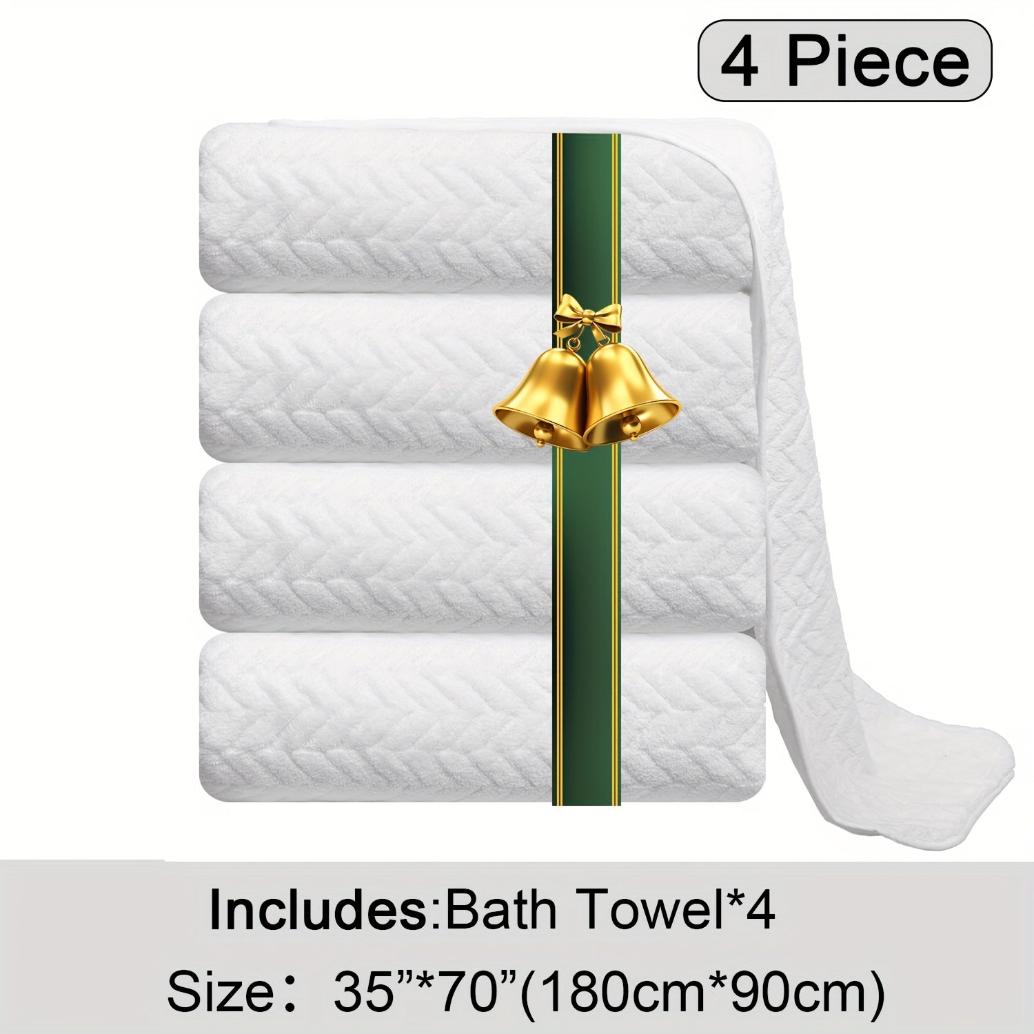 Oversized Bath Towels Set Microfiber