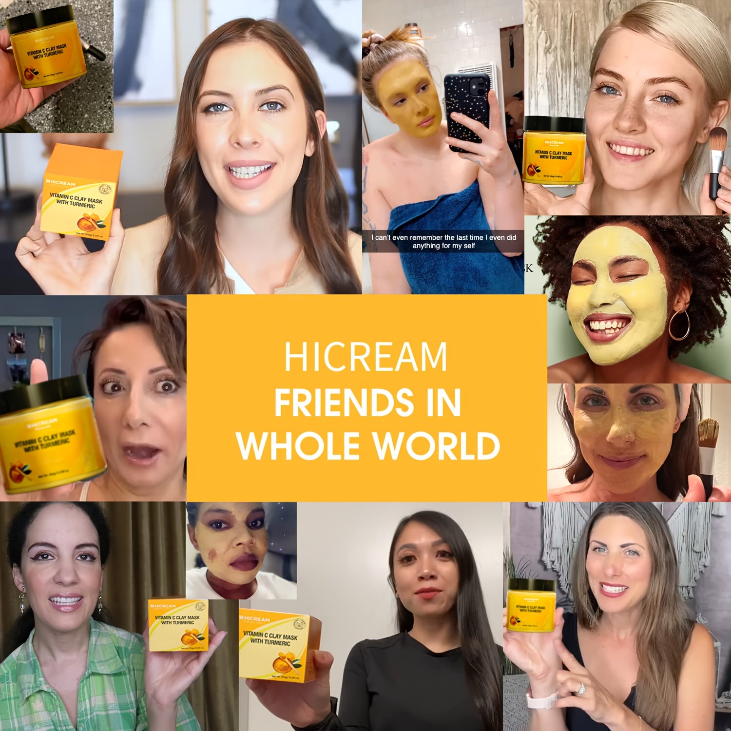 Turmeric Vitamin C Clay Facial Mask 1pcs