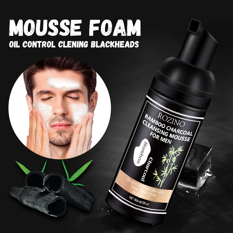 60ml Bamboo Charcoal Deep Cleansing Mousse for Men
