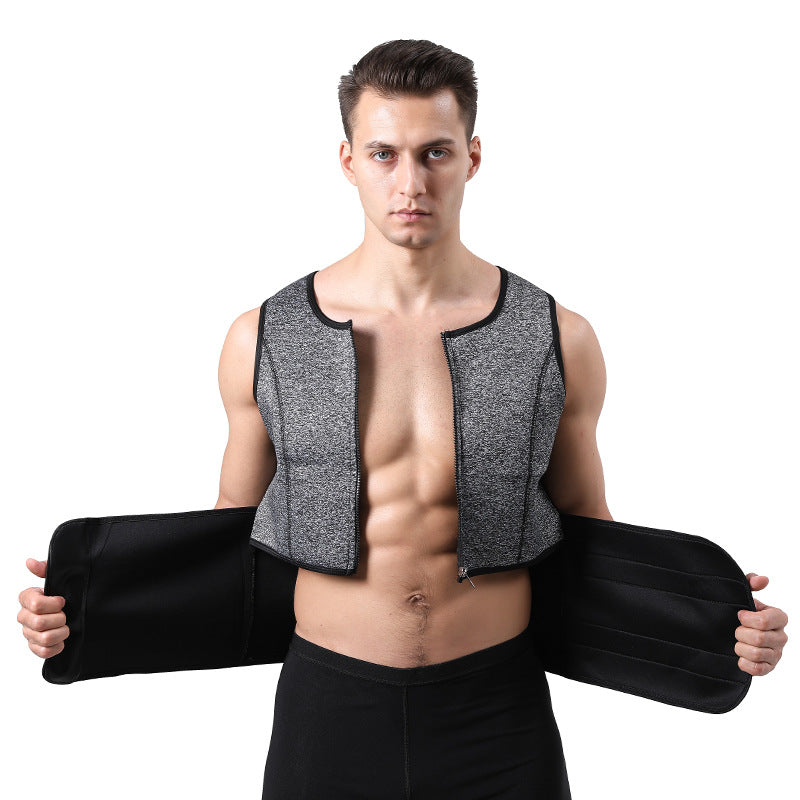Men's Adjustable Compression Tank Top, Men's Waist Trainers