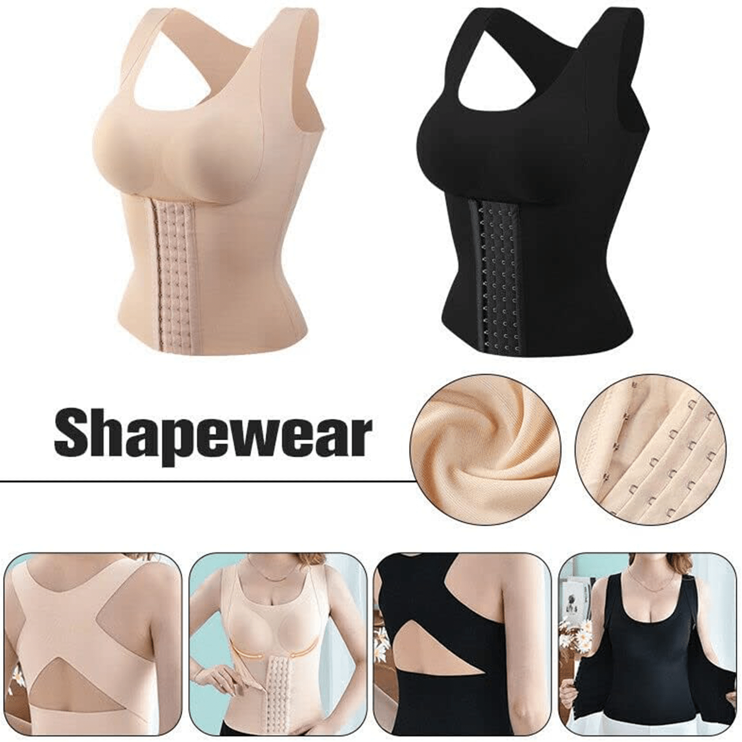1pc 3-in-1 Waist Trainer Corset, 3-in-1 Waist Trimmer, Shapewear