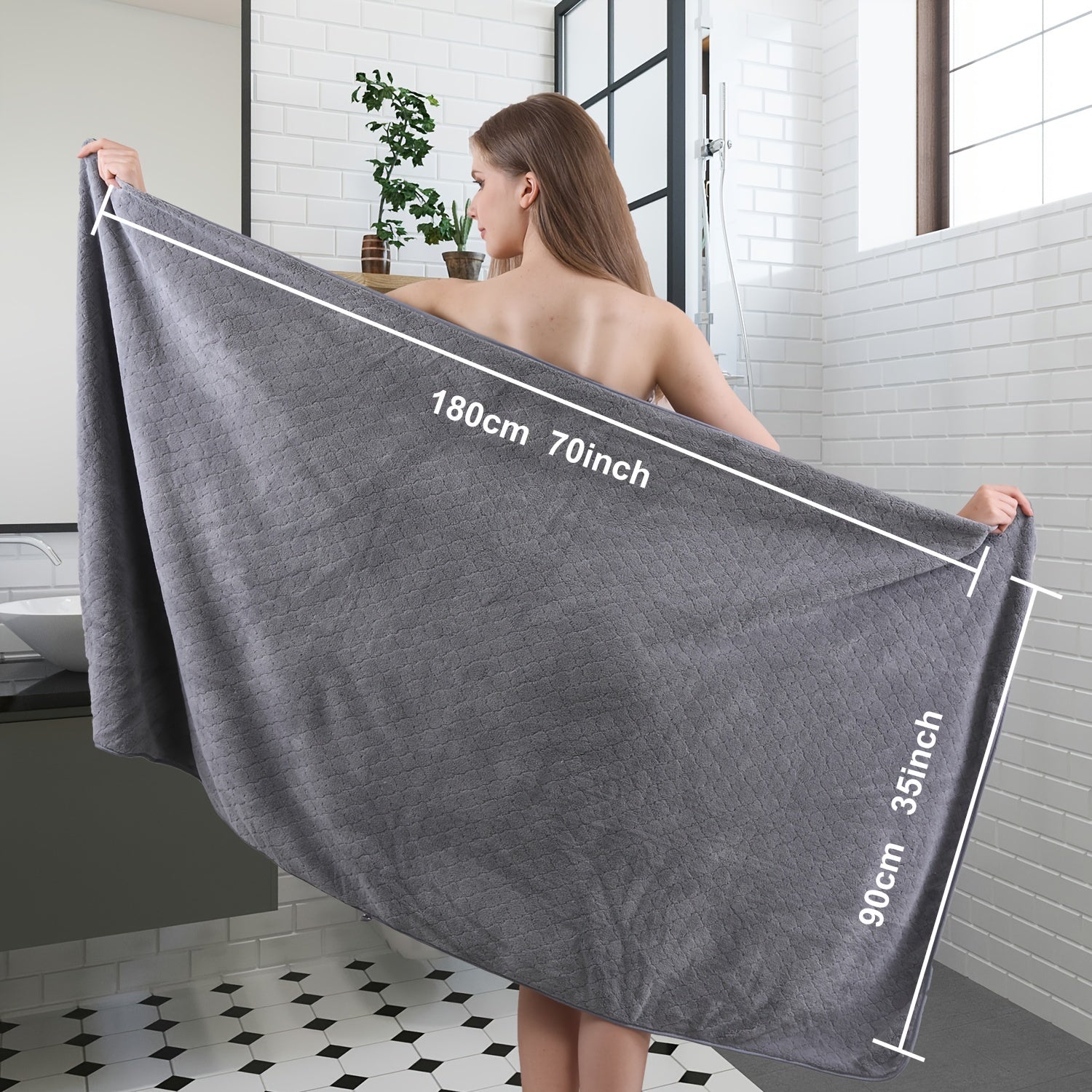 Extra Large Bath Towel Microfiber Set