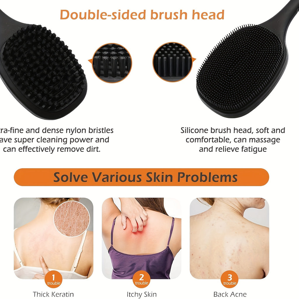 Long Handle Soft Back Scrubber Brush