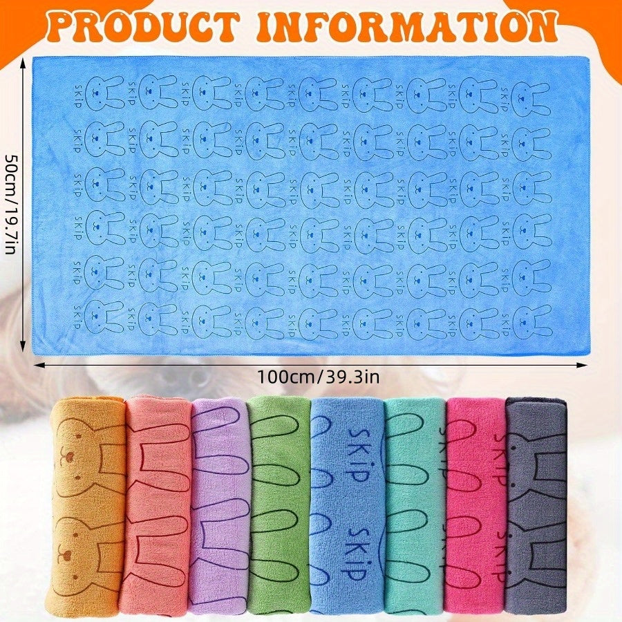8pcs Dog Drying Towels