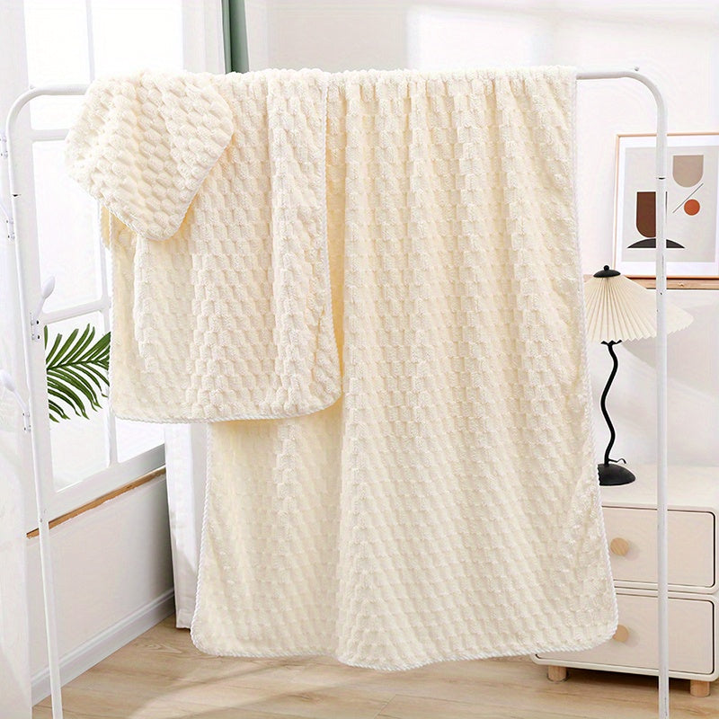 3-Piece Luxury Ultra-Soft Waffle Weave Towel Set