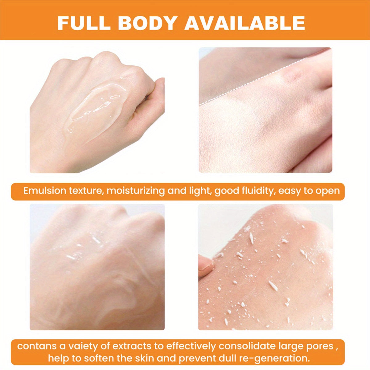 BARUBT Orange Exfoliating Gel for Smooth Brightening Radiant Skin