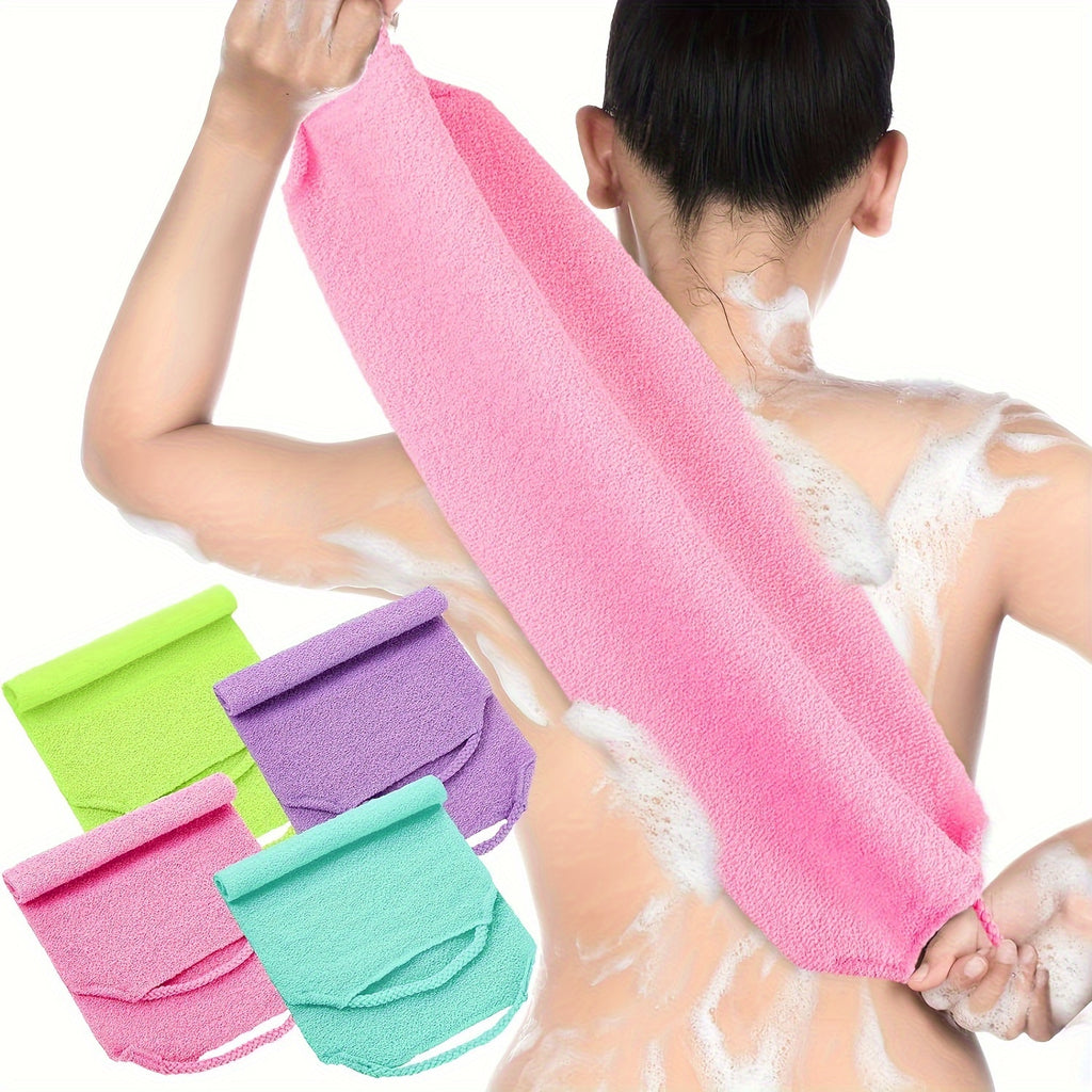 3-piece Stretchable Nylon Exfoliating Back Washing Gloves