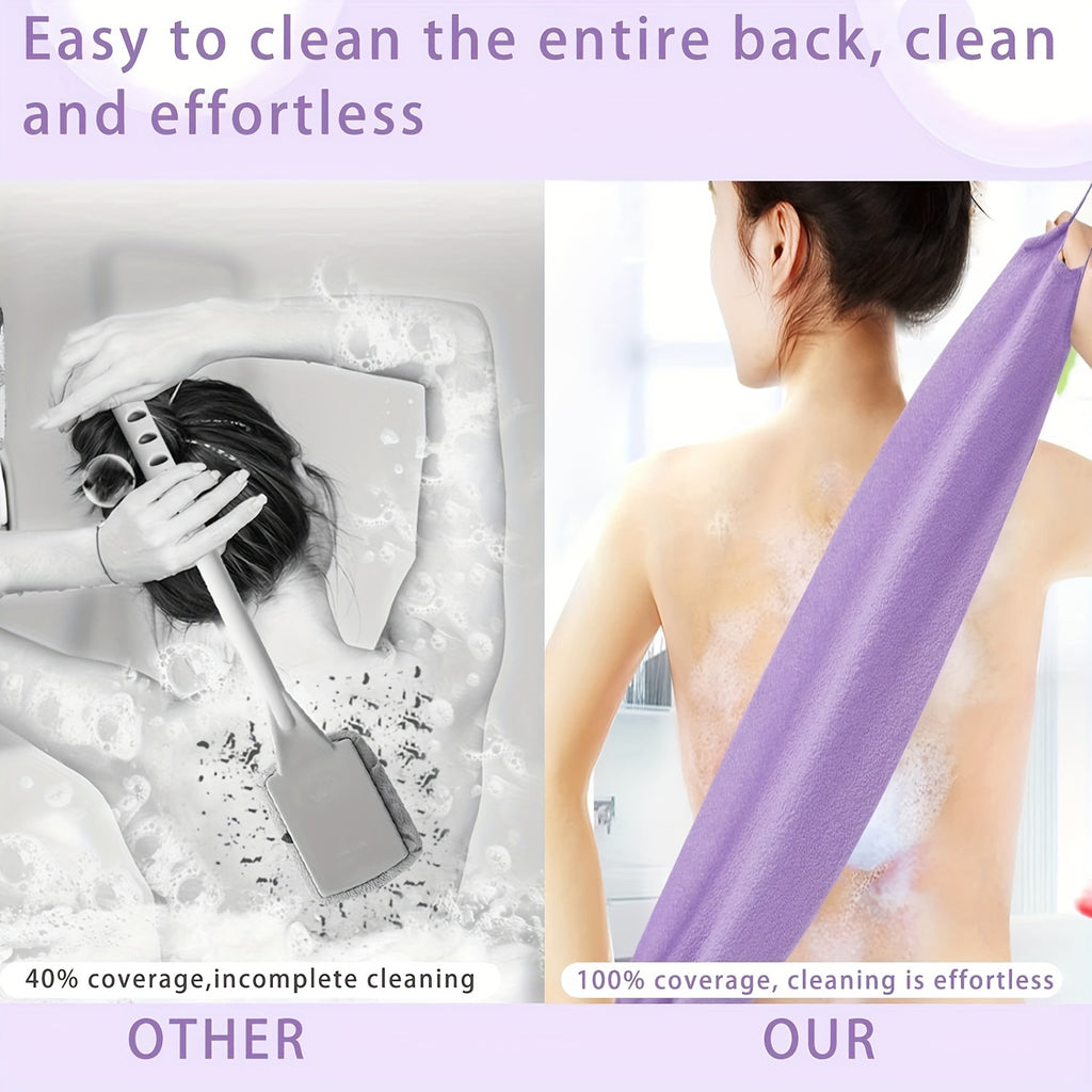 3-piece Stretchable Nylon Exfoliating Back Washing Gloves