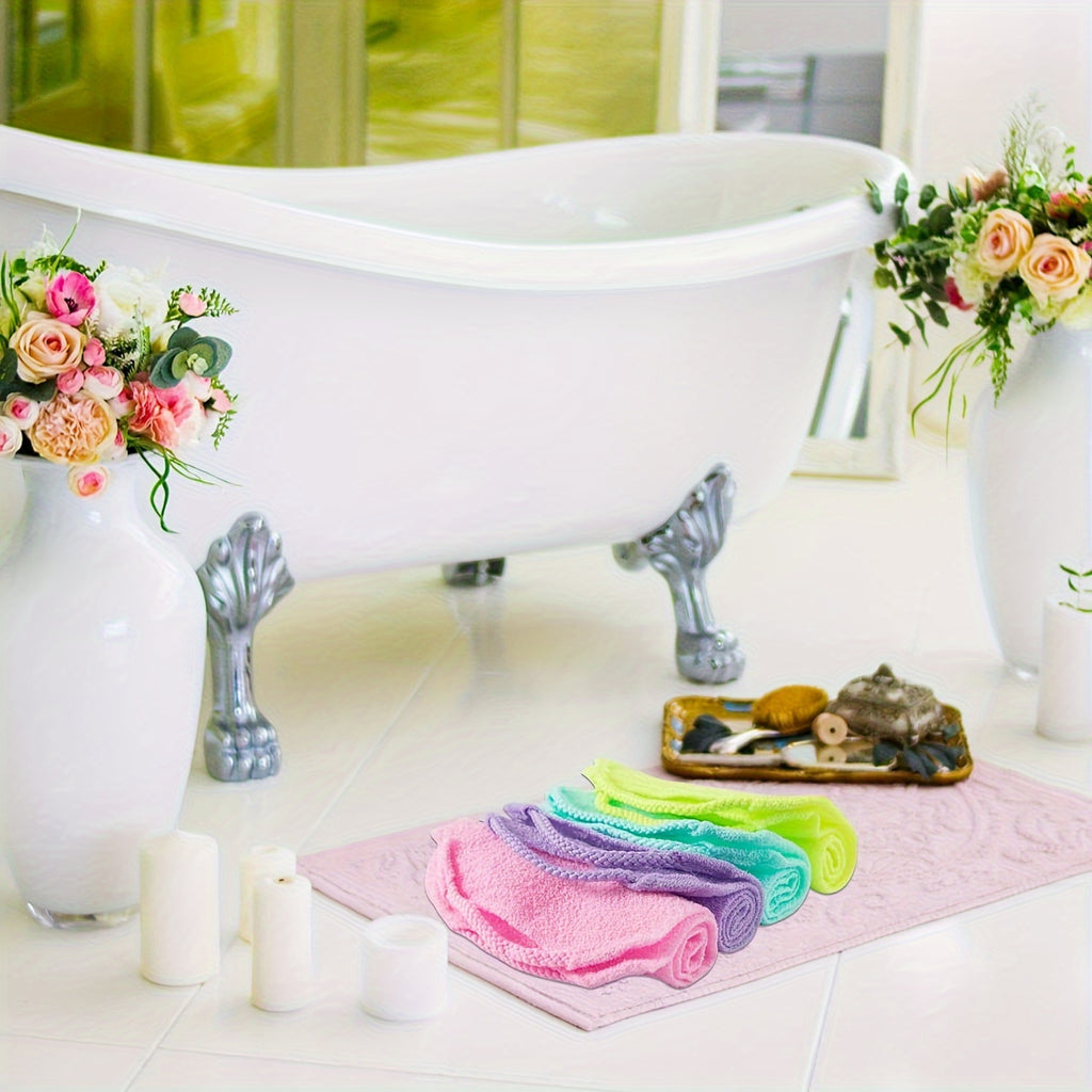 3-piece Stretchable Nylon Exfoliating Back Washing Gloves