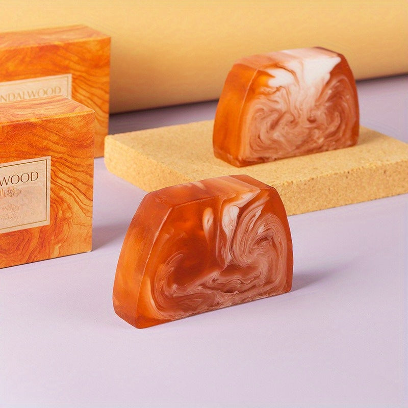 2pcs Agarwood & Sandalwood Essential Oil Soaps