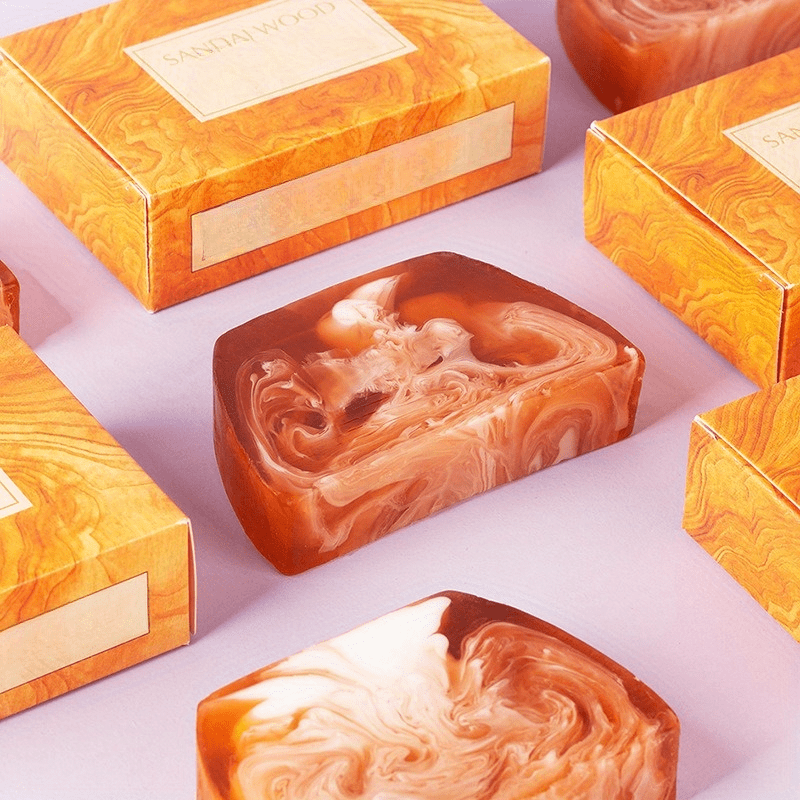 2pcs Agarwood & Sandalwood Essential Oil Soaps