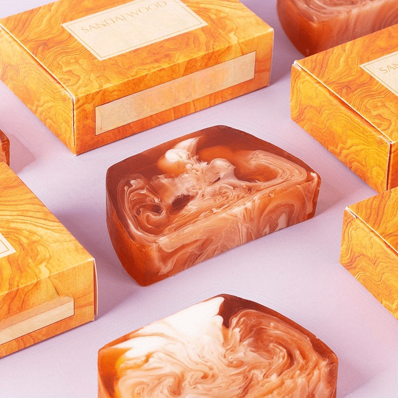 2pcs Agarwood & Sandalwood Essential Oil Soaps