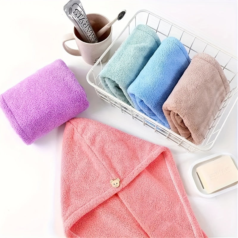 Microfiber Hair Towel Quick Drying Hair Wrap Towel