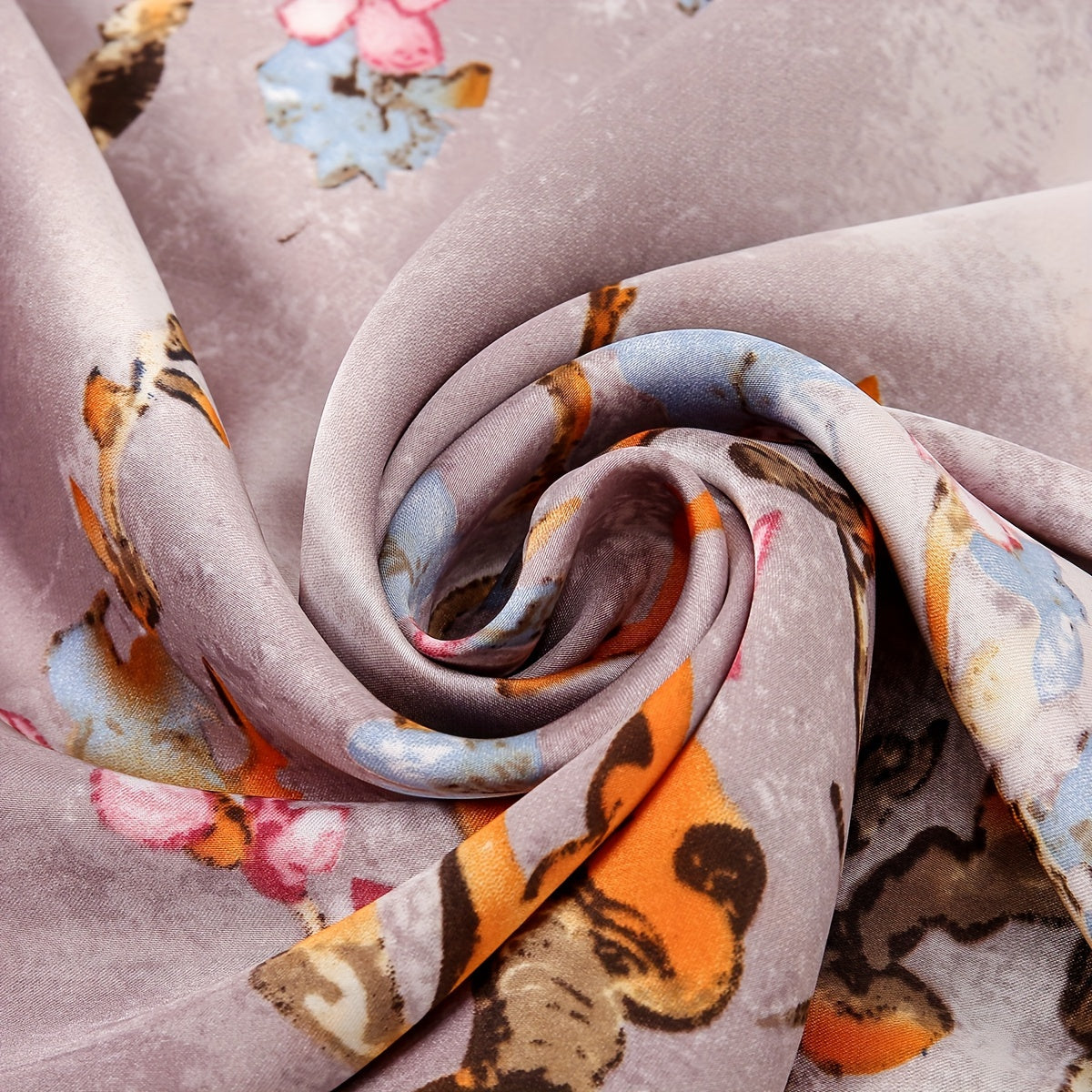 Luxury Lightweight Floral Print Scarf Shawl