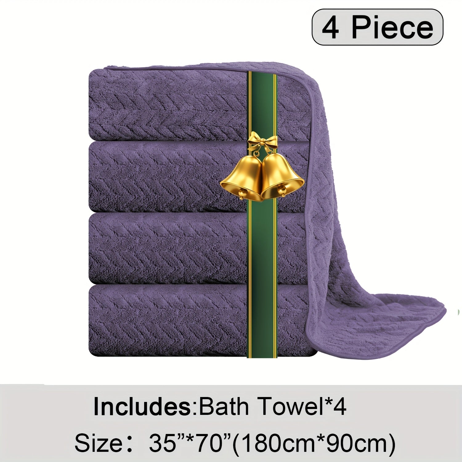 Oversized Bath Towels Set Microfiber
