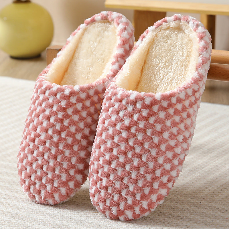 Women's Indoor Plush Lined Flat Slippers
