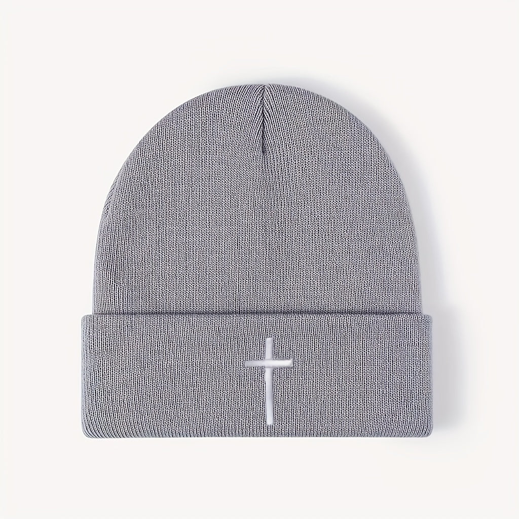 Embroidered 3D Knitted Hat - Faith & Comfort Warm Beanie