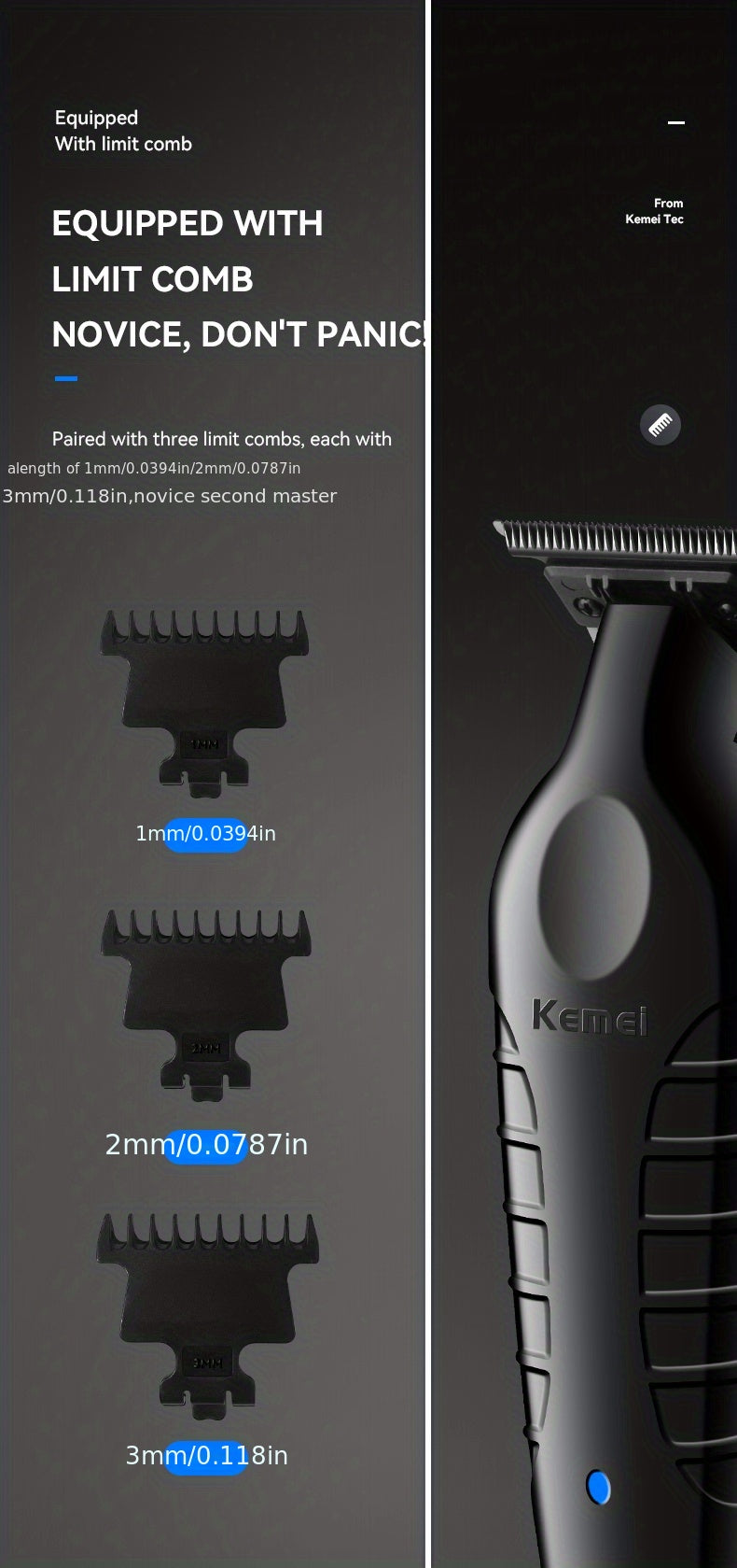 Electric Hair Clipper KM-2299 Cross-border Electric Pusher