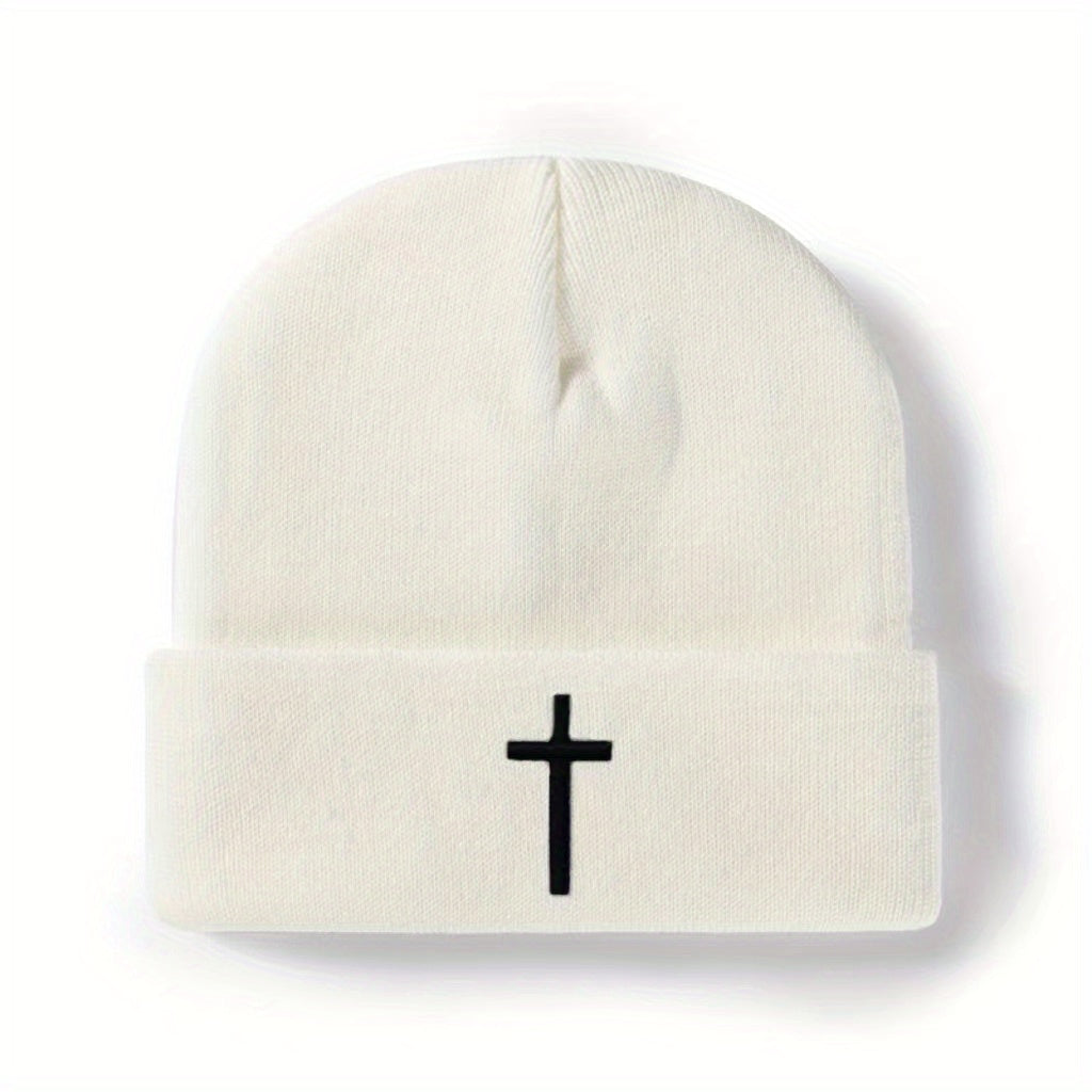 Embroidered 3D Knitted Hat - Faith & Comfort Warm Beanie
