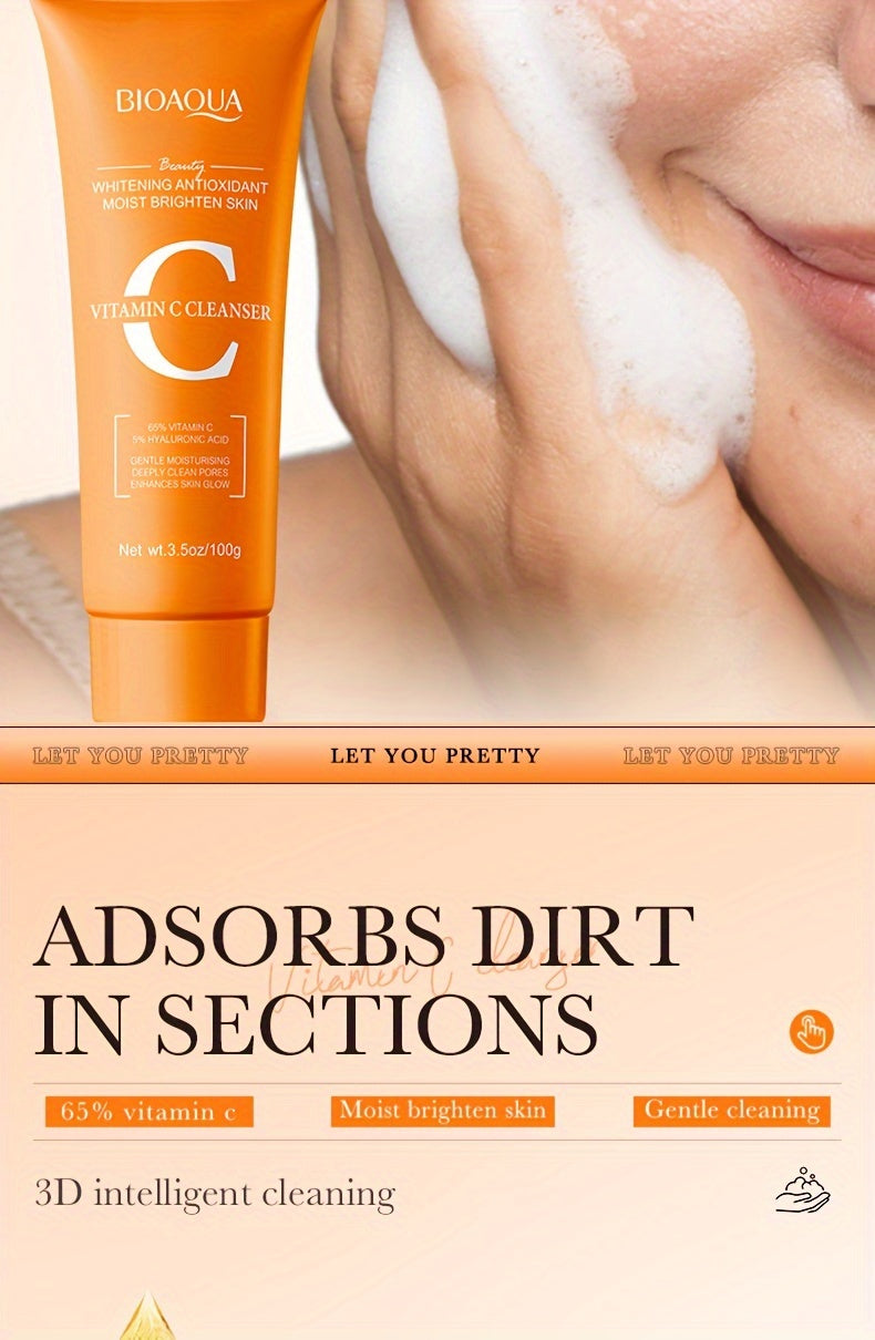 Vitamin C Whitening Facial Cleanser 100G - Deep Cleansing