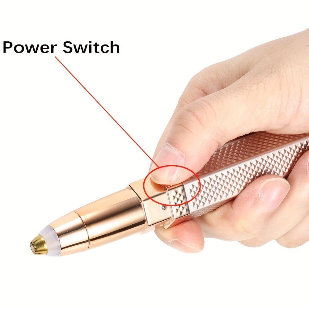 Rechargeable Women's Hair Trimmer with 4 Heads for Face, Eyebrows, Nose, and Body