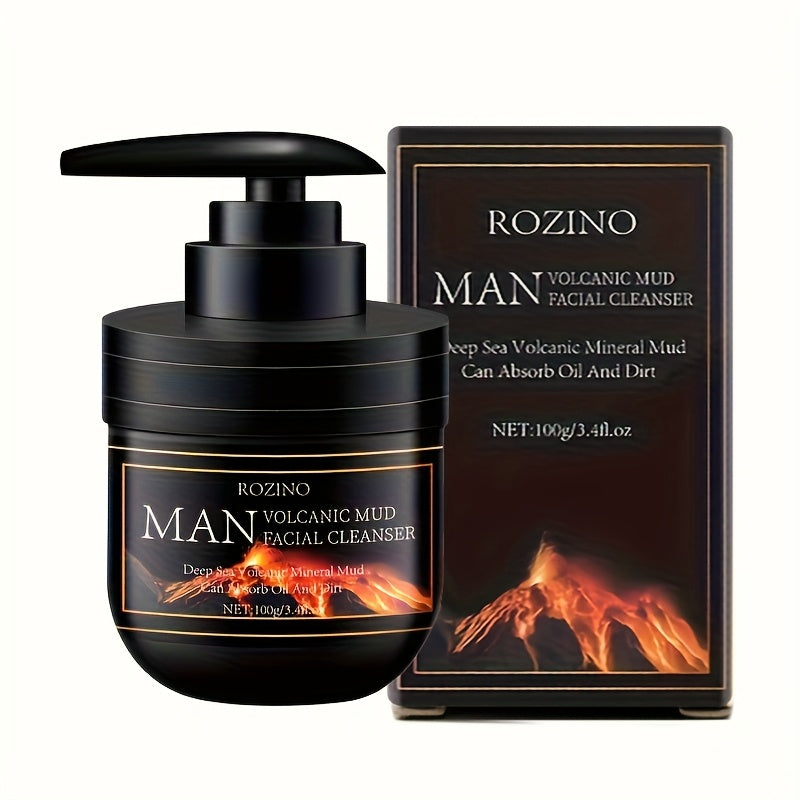 100g Rozino for Man Volcanic Mud Facial Cleanser