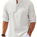 Vintage Plaid Men's Shirt for Spring/Fall: Durable, Casual Elegance with Comfort Fit