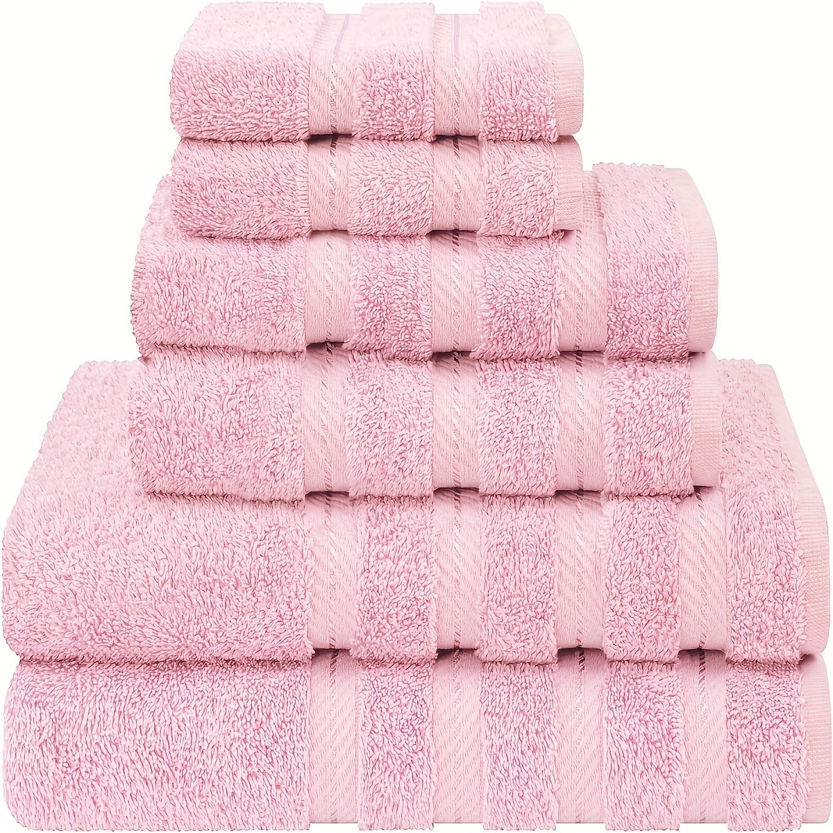 6pcs Purple Towel Set