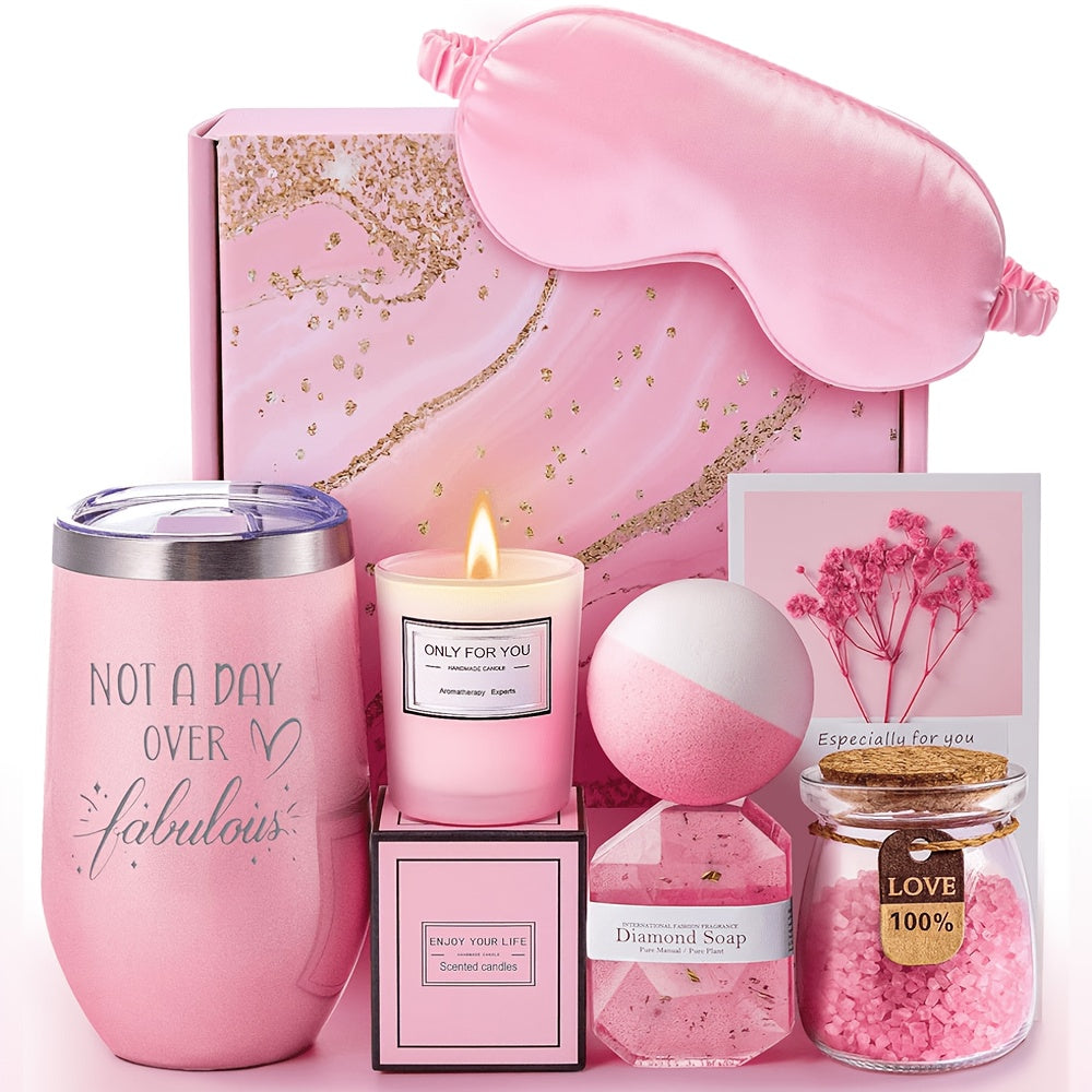 Spa Gift Basket Set for Women Self-Care Spa Gift Basket Set