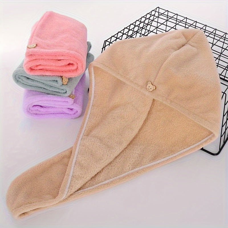 Microfiber Hair Towel Quick Drying Hair Wrap Towel